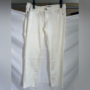 Women's White pants low rise skinny size 3
